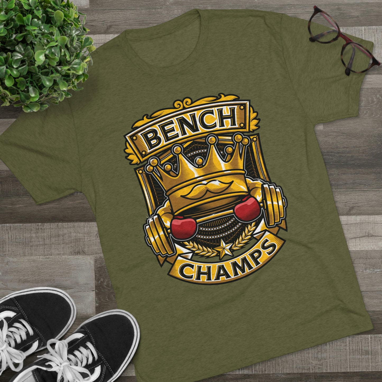 BENCH CHAMPS - PREMIUM SOFT - Unisex Tri-Blend Crew Tee (Next Level 6010)