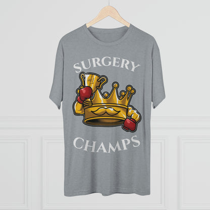 SURGERY CHAMPS (Alternate Logo) - PREMIUM SOFT - Unisex Tri-Blend Crew Tee (Next Level 6010)