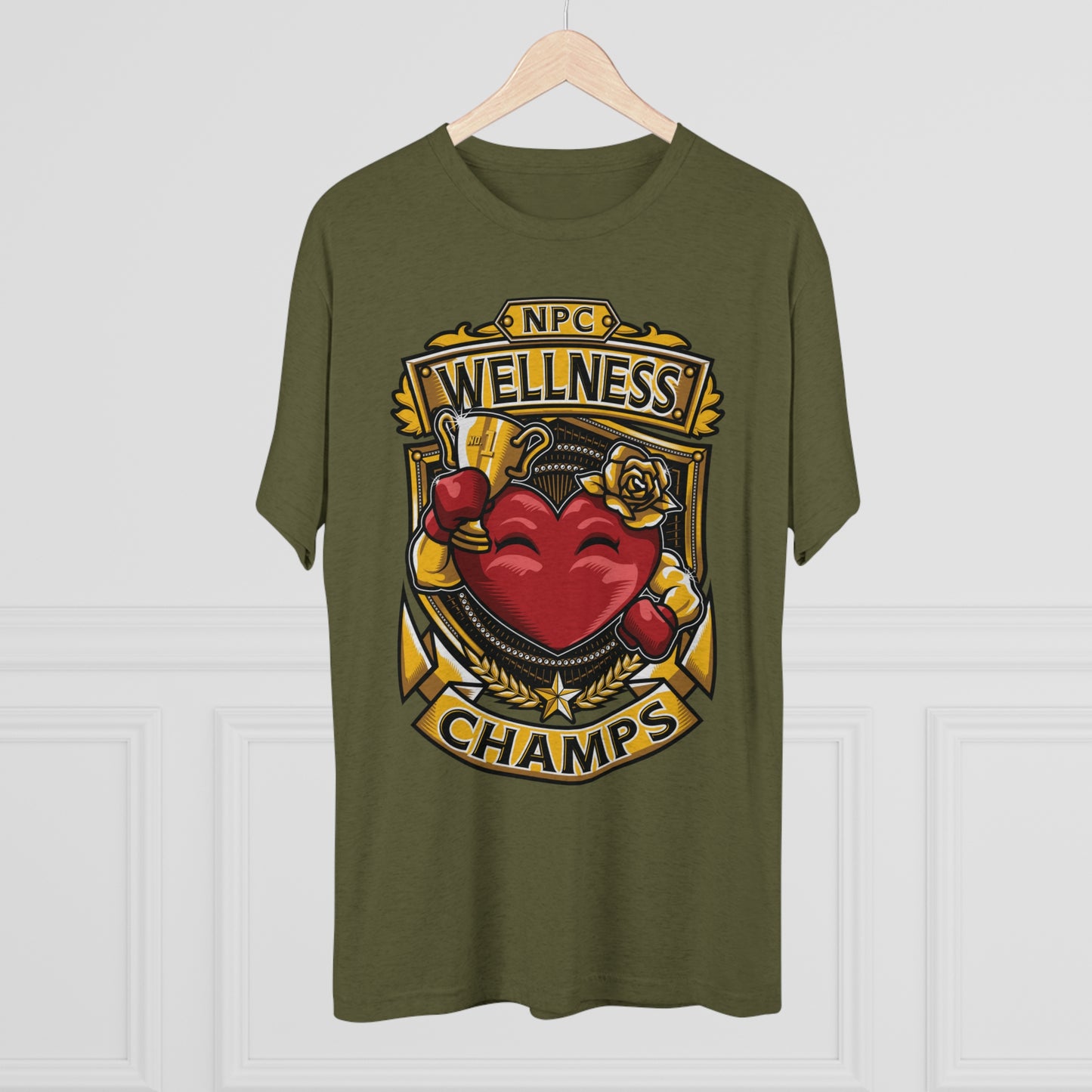 NPC WELLNESS CHAMPS  - PREMIUM SOFT - Unisex Tri-Blend Crew Tee (Next Level 6010)