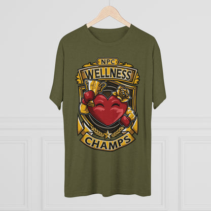 NPC WELLNESS CHAMPS  - PREMIUM SOFT - Unisex Tri-Blend Crew Tee (Next Level 6010)