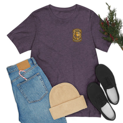 Mom Champs (Gold -Front & Back)! Unisex Jersey Short Sleeve Tee (Bella+Canvas)