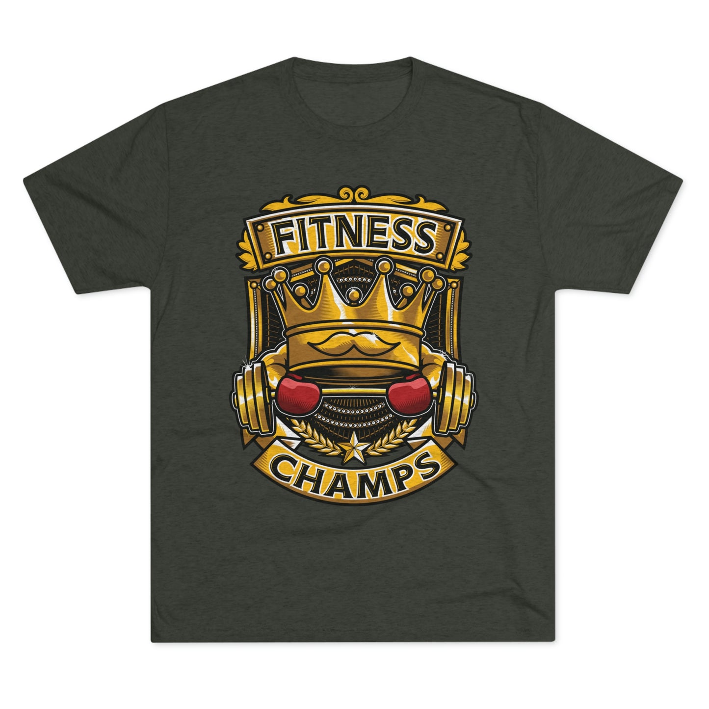 FITNESS CHAMPS - PREMIUM SOFT - Unisex Tri-Blend Crew Tee (Next Level 6010)