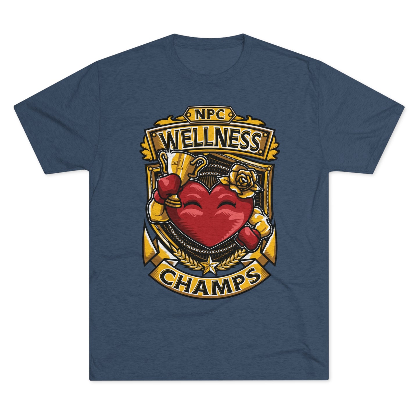 NPC WELLNESS CHAMPS  - PREMIUM SOFT - Unisex Tri-Blend Crew Tee (Next Level 6010)