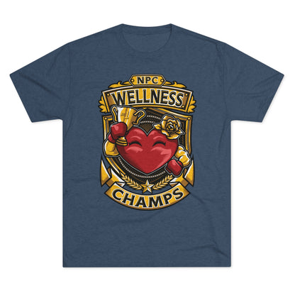 NPC WELLNESS CHAMPS  - PREMIUM SOFT - Unisex Tri-Blend Crew Tee (Next Level 6010)
