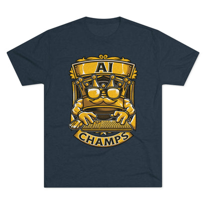 AI CHAMPS (Men) - PREMIUM SOFT - Unisex Tri-Blend Crew Tee (Next Level 6010)