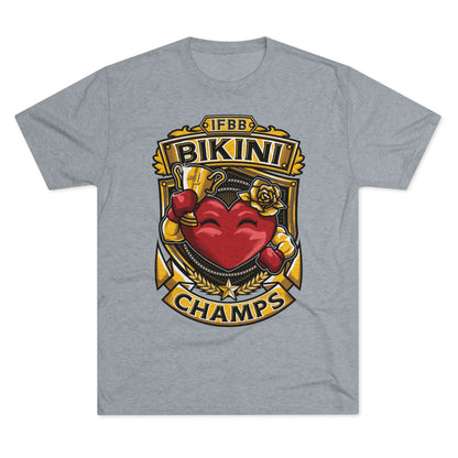 IFBB BIKINI CHAMPS  - PREMIUM SOFT - Unisex Tri-Blend Crew Tee (Next Level 6010)
