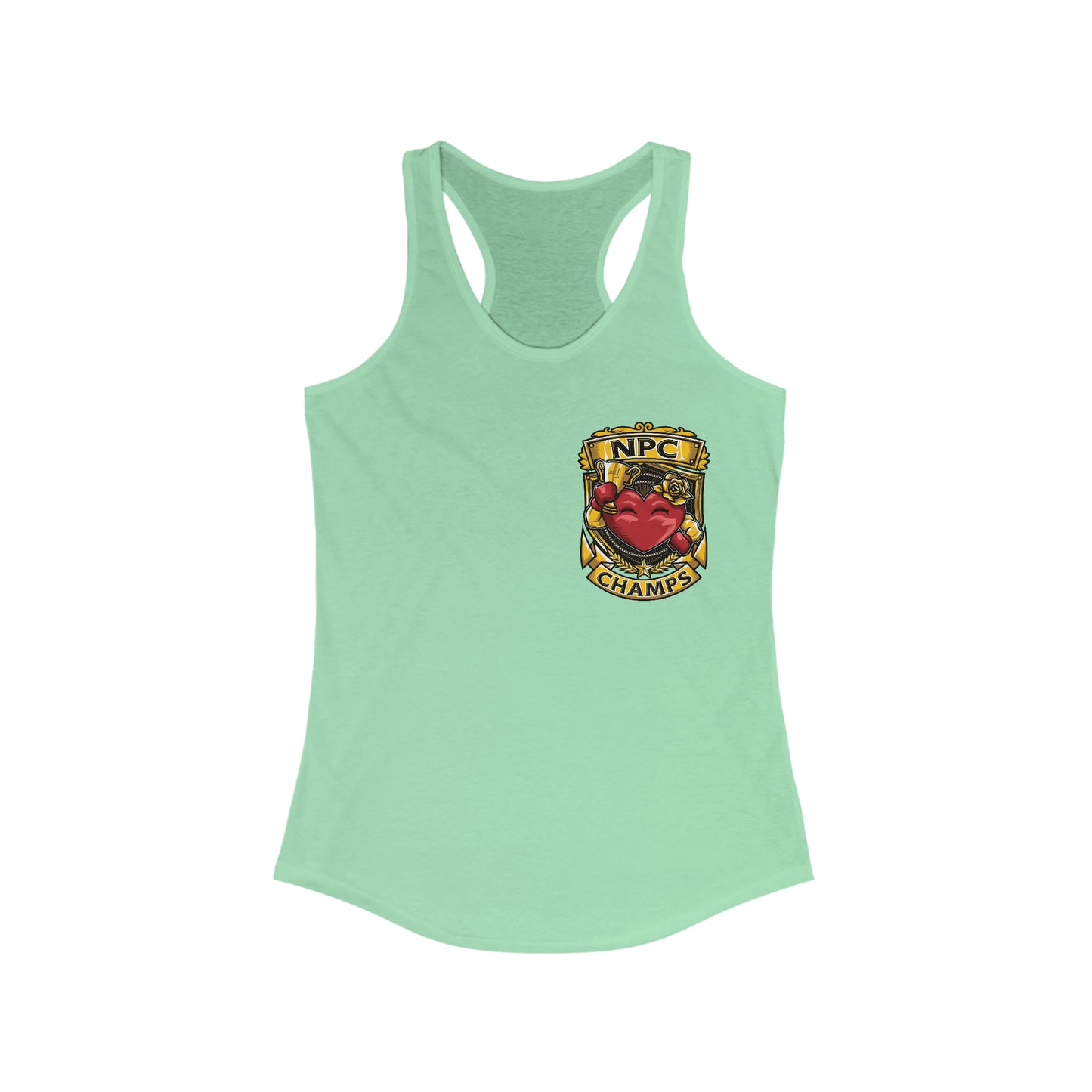 NPC CHAMPS (Small Logo) - Women's Ideal Racerback Tank