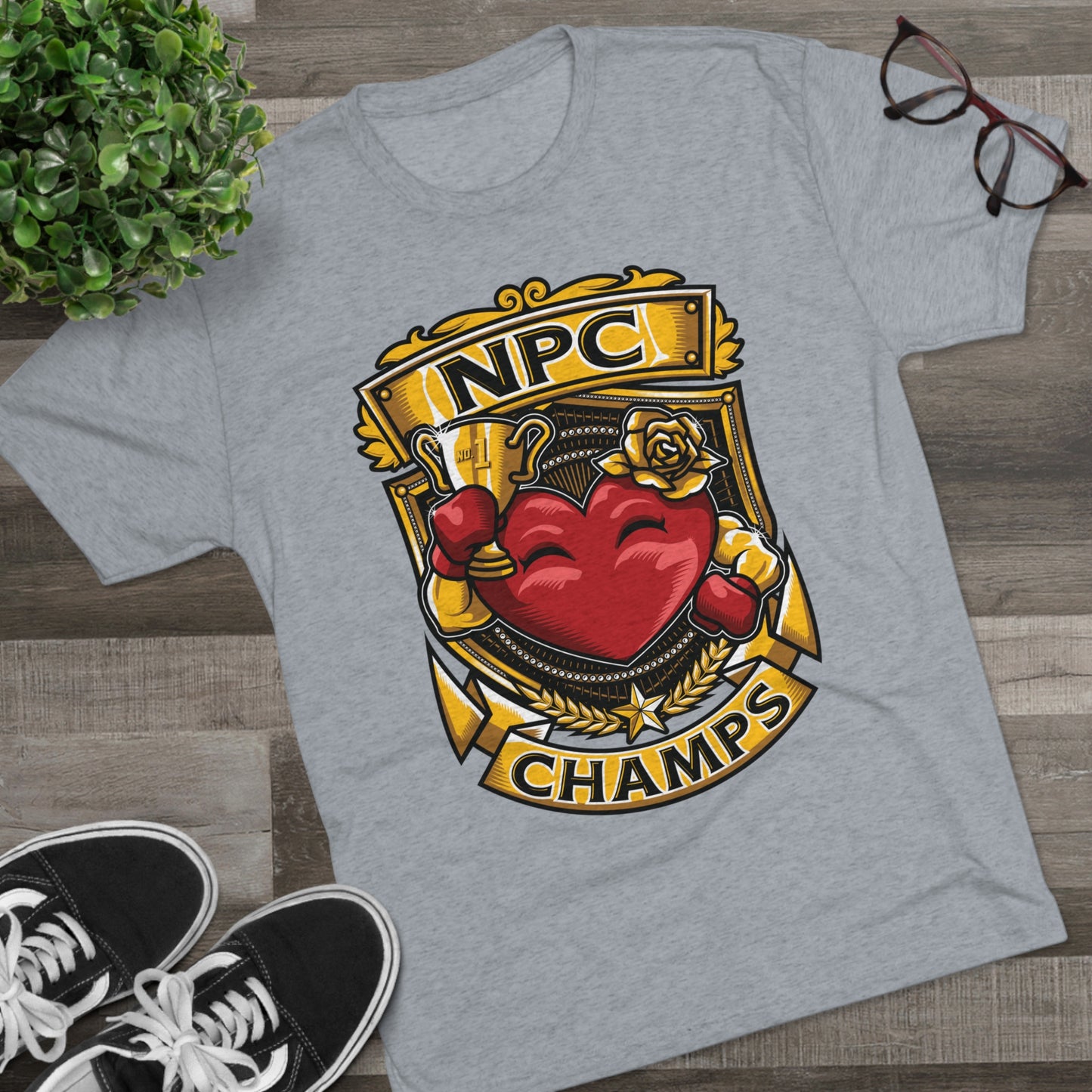 NPC CHAMPS  - PREMIUM SOFT - Unisex Tri-Blend Crew Tee (Next Level 6010)