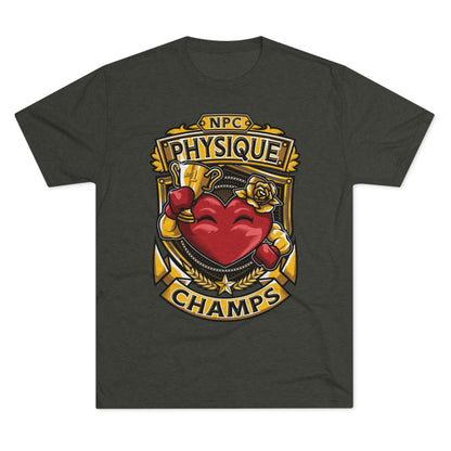 NPC PHYSIQUE CHAMPS  - PREMIUM SOFT - Unisex Tri-Blend Crew Tee (Next Level 6010)