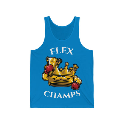 FLEX CHAMPS - PREMIUM SOFT - Unisex Jersey Tank (Bella+Canvas 3480)