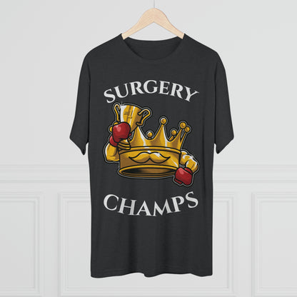 SURGERY CHAMPS (Alternate Logo) - PREMIUM SOFT - Unisex Tri-Blend Crew Tee (Next Level 6010)