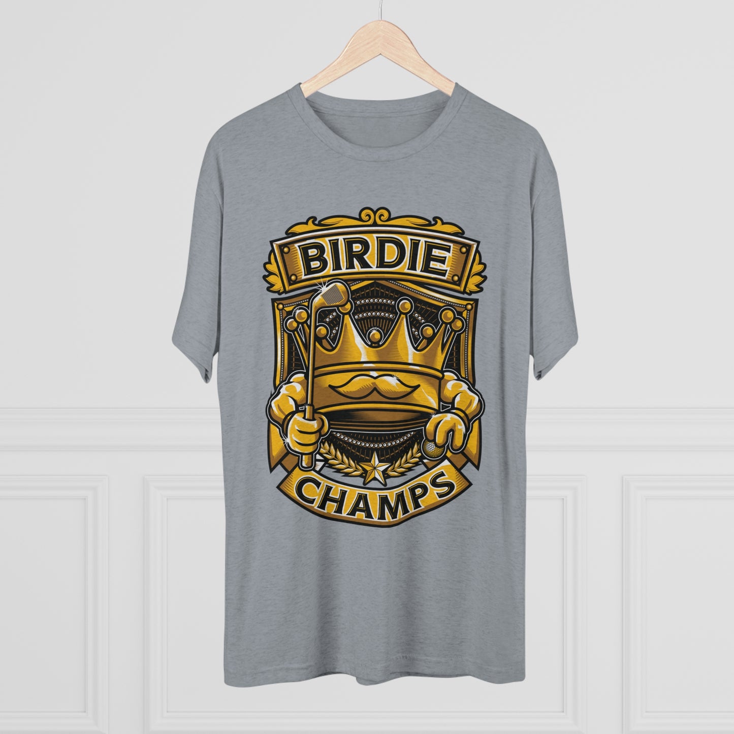 BIRDIE CHAMPS  - PREMIUM SOFT - Unisex Tri-Blend Crew Tee (Next Level 6010)