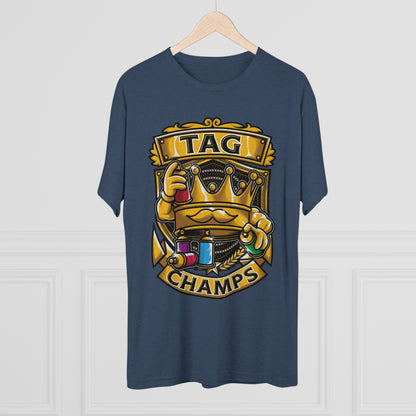 TAG CHAMPS  - PREMIUM SOFT - Unisex Tri-Blend Crew Tee (Next Level 6010)