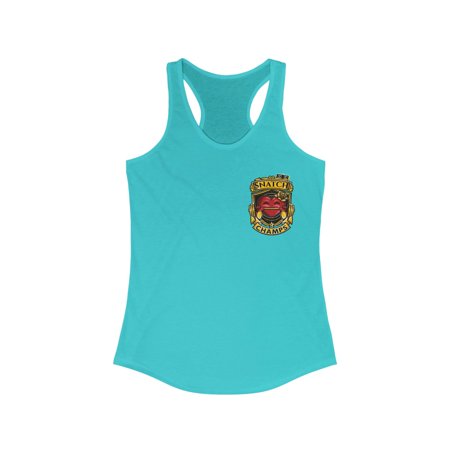 SNATCH CHAMPS (Small Logo) - Women's Ideal Racerback Tank