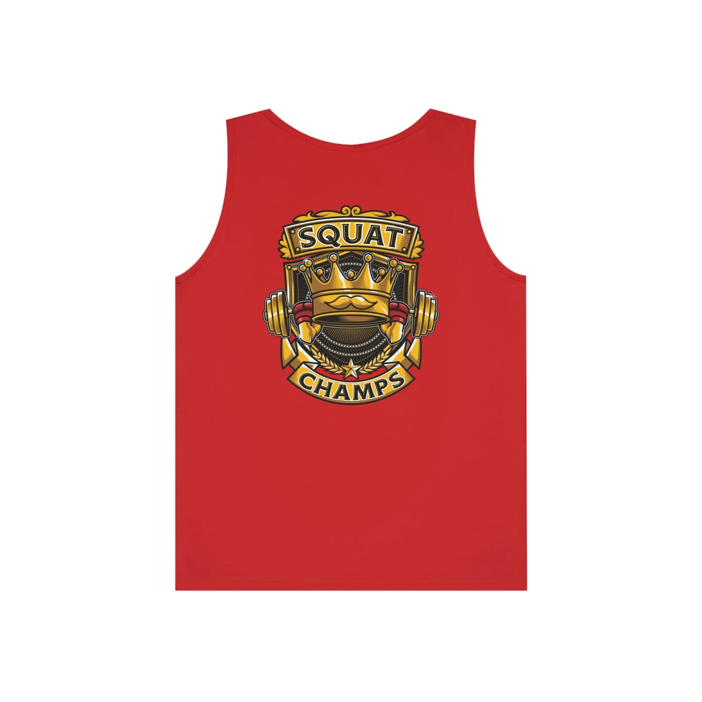 SQUAT CHAMPS (Back Design) - Unisex Heavy Cotton Tank Top