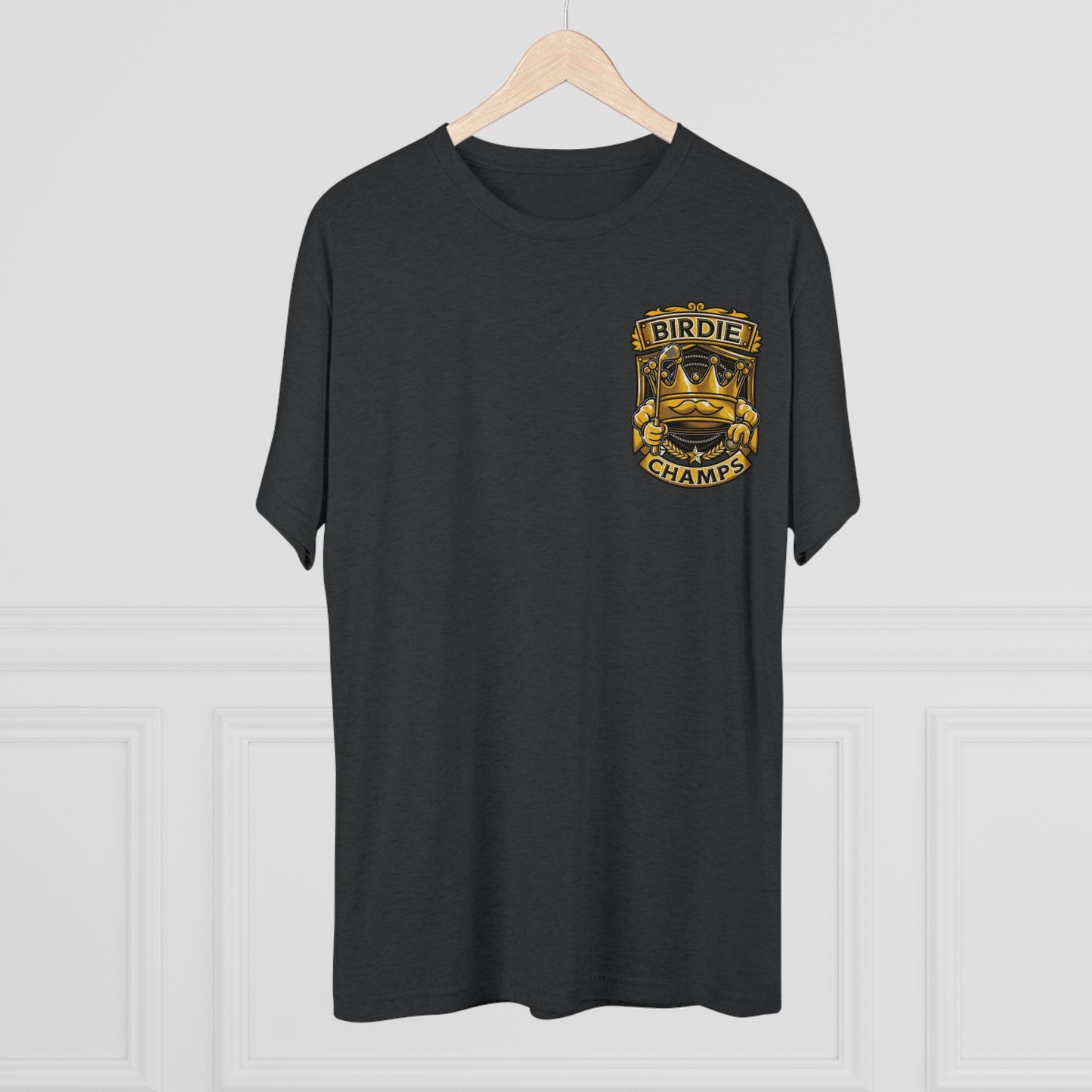 BIRDIE CHAMPS (Small Logo) - PREMIUM SOFT - Unisex Tri-Blend Crew Tee (Next Level 6010)