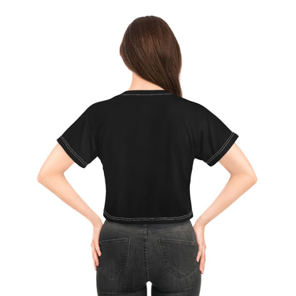 CROSSFIT CHAMPS (Black) - Crop Tee (AOP)