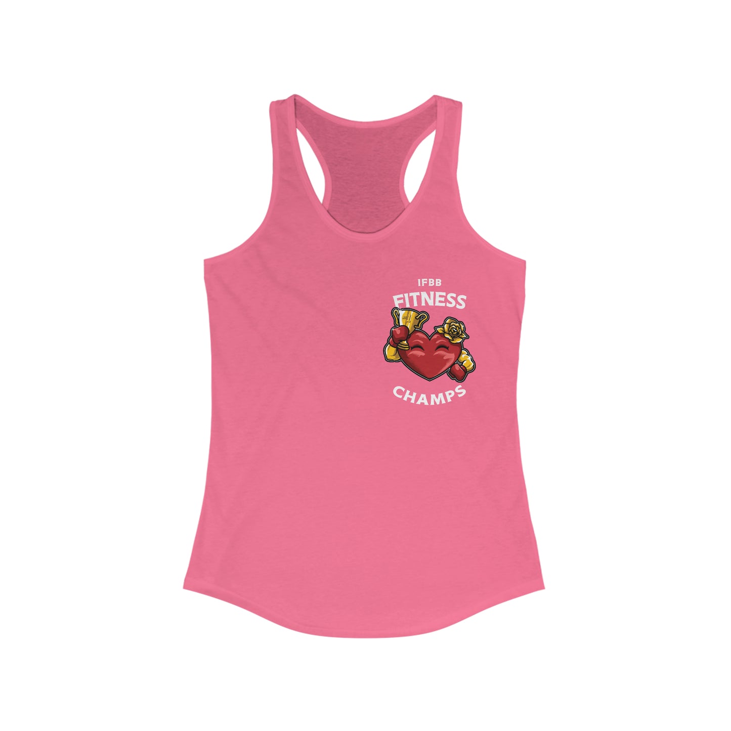 IFBB FITNESS CHAMPS (Small Logo) - Women's Ideal Racerback Tank