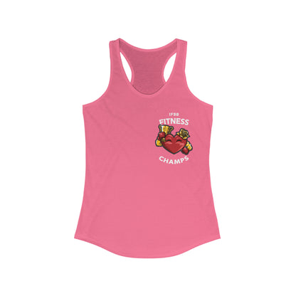 IFBB FITNESS CHAMPS (Small Logo) - Women's Ideal Racerback Tank