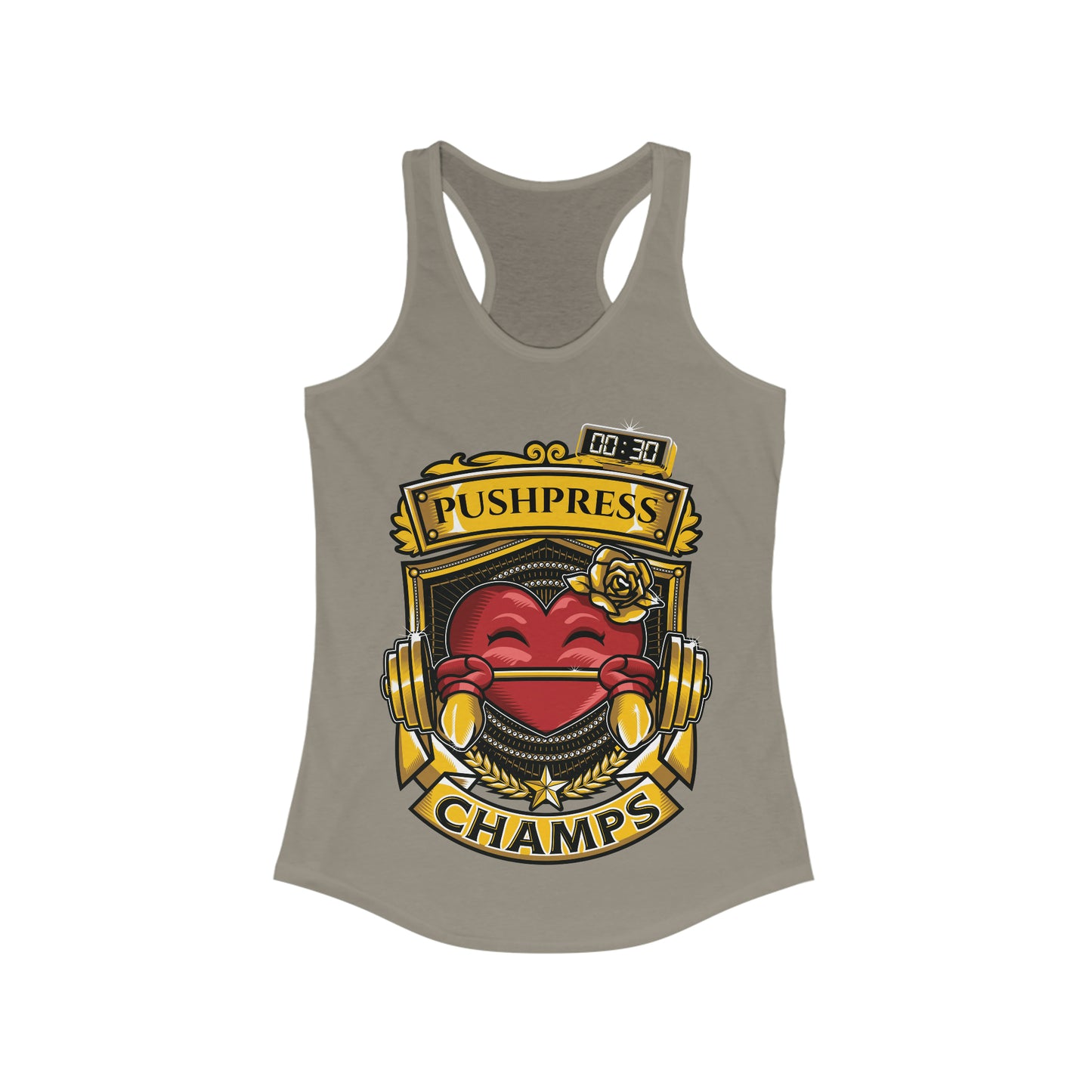 PUSHPRESS CHAMPS  - Women's Ideal Racerback Tank