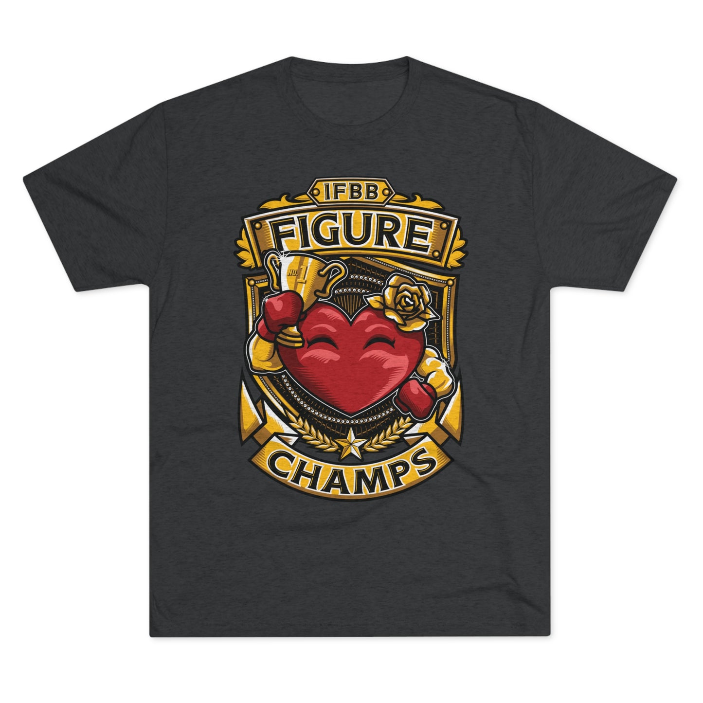 IFBB FIGURE CHAMPS  - PREMIUM SOFT - Unisex Tri-Blend Crew Tee (Next Level 6010)
