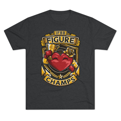 IFBB FIGURE CHAMPS  - PREMIUM SOFT - Unisex Tri-Blend Crew Tee (Next Level 6010)