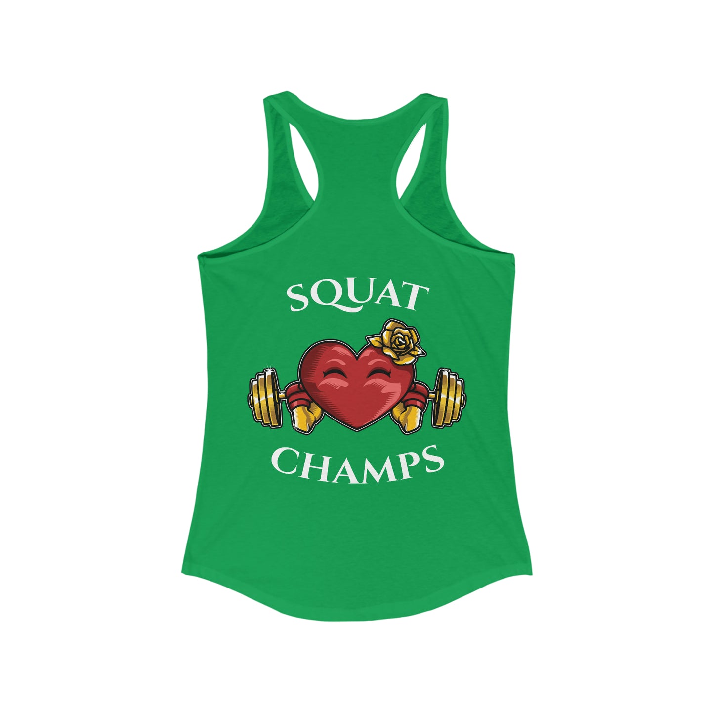 SQUAT CHAMPS (Back design) - Women's Ideal Racerback Tank