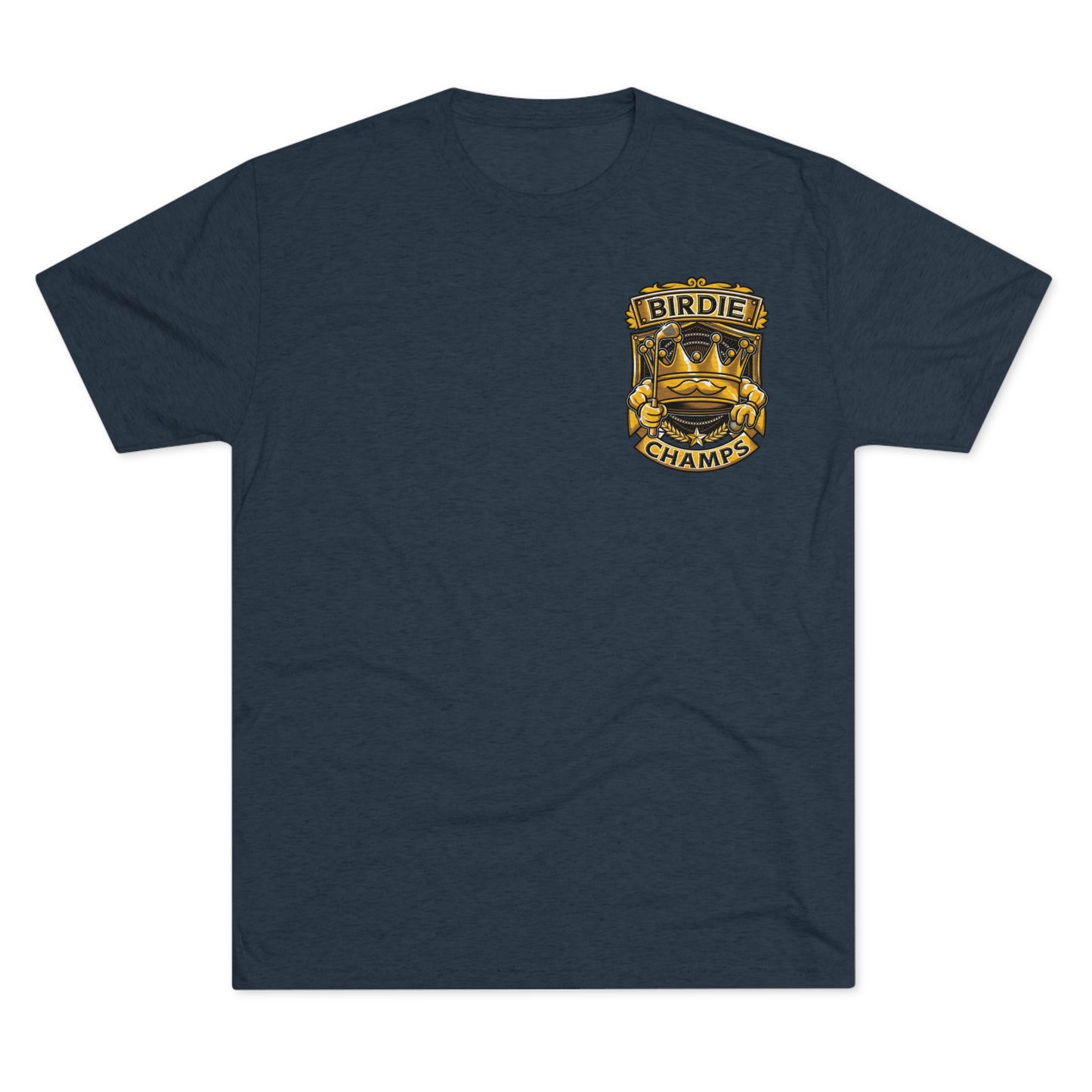 BIRDIE CHAMPS (Small Logo) - PREMIUM SOFT - Unisex Tri-Blend Crew Tee (Next Level 6010)