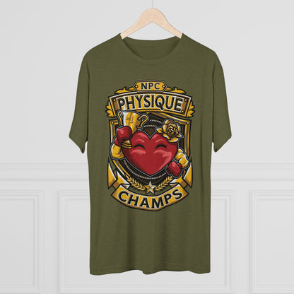 NPC PHYSIQUE CHAMPS  - PREMIUM SOFT - Unisex Tri-Blend Crew Tee (Next Level 6010)
