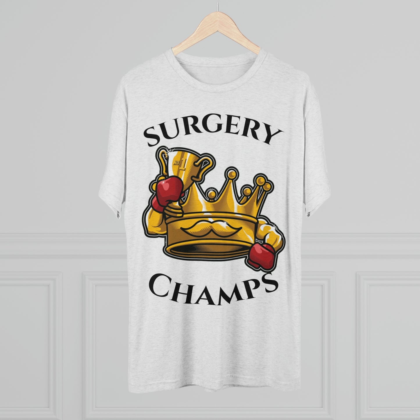 SURGERY CHAMPS (Alternate Logo) - PREMIUM SOFT - Unisex Tri-Blend Crew Tee (Next Level 6010)