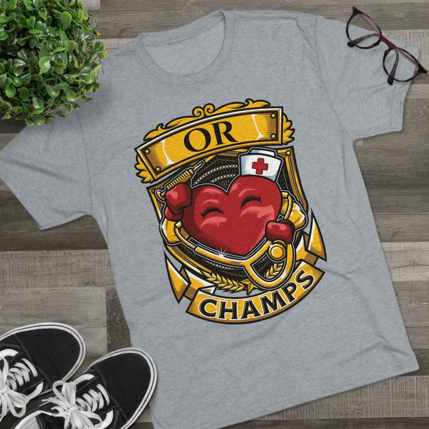 OR CHAMPS  - PREMIUM SOFT - Unisex Tri-Blend Crew Tee (Next Level 6010)