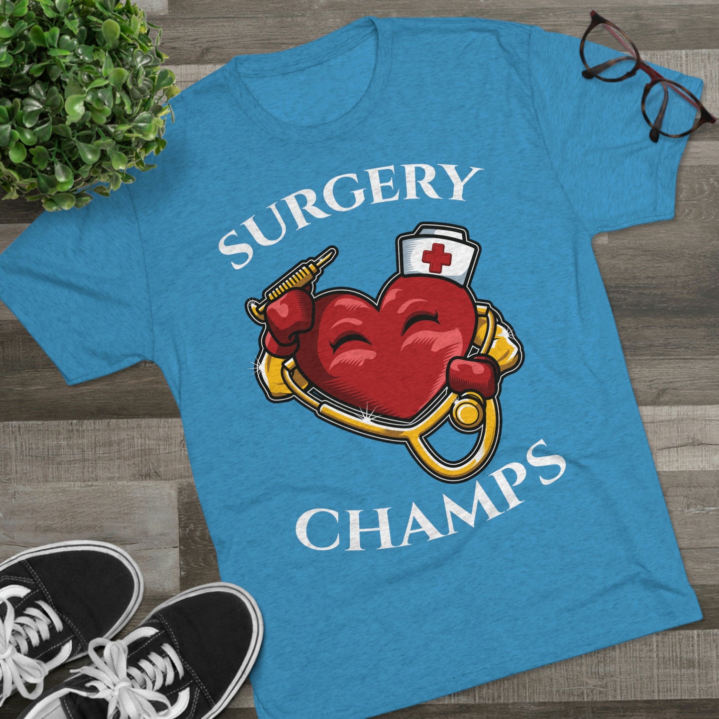 SURGERY CHAMPS - PREMIUM SOFT - Unisex Tri-Blend Crew Tee (Next Level 6010)