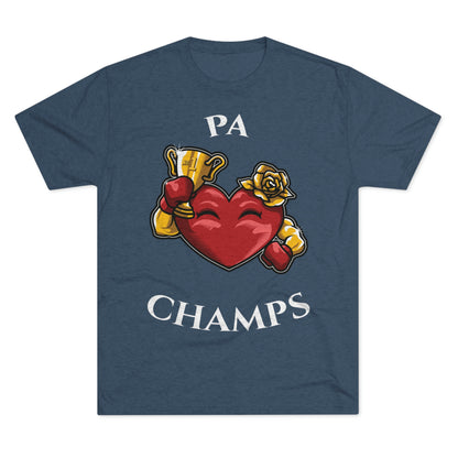 PA CHAMPS (Alternate Logo) - PREMIUM SOFT - Unisex Tri-Blend Crew Tee (Next Level 6010)