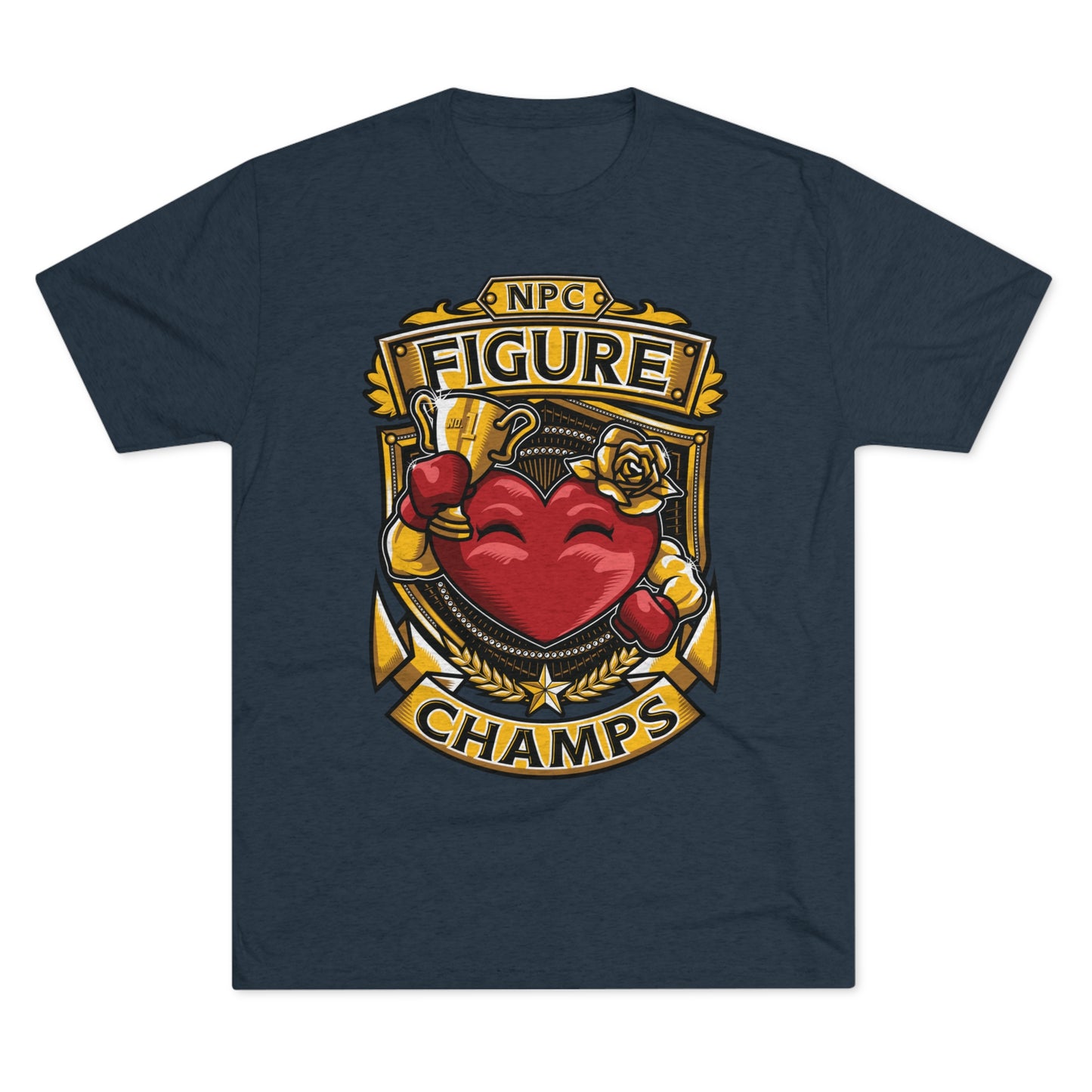 NPC FIGURE CHAMPS  - PREMIUM SOFT - Unisex Tri-Blend Crew Tee (Next Level 6010)