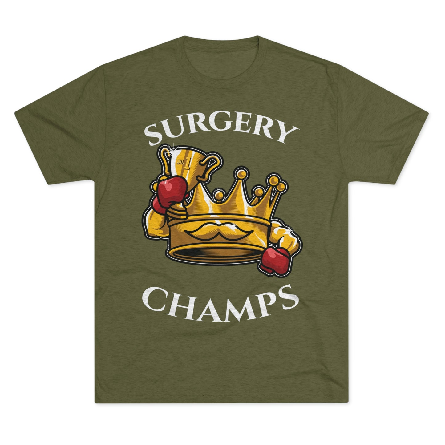 SURGERY CHAMPS (Alternate Logo) - PREMIUM SOFT - Unisex Tri-Blend Crew Tee (Next Level 6010)