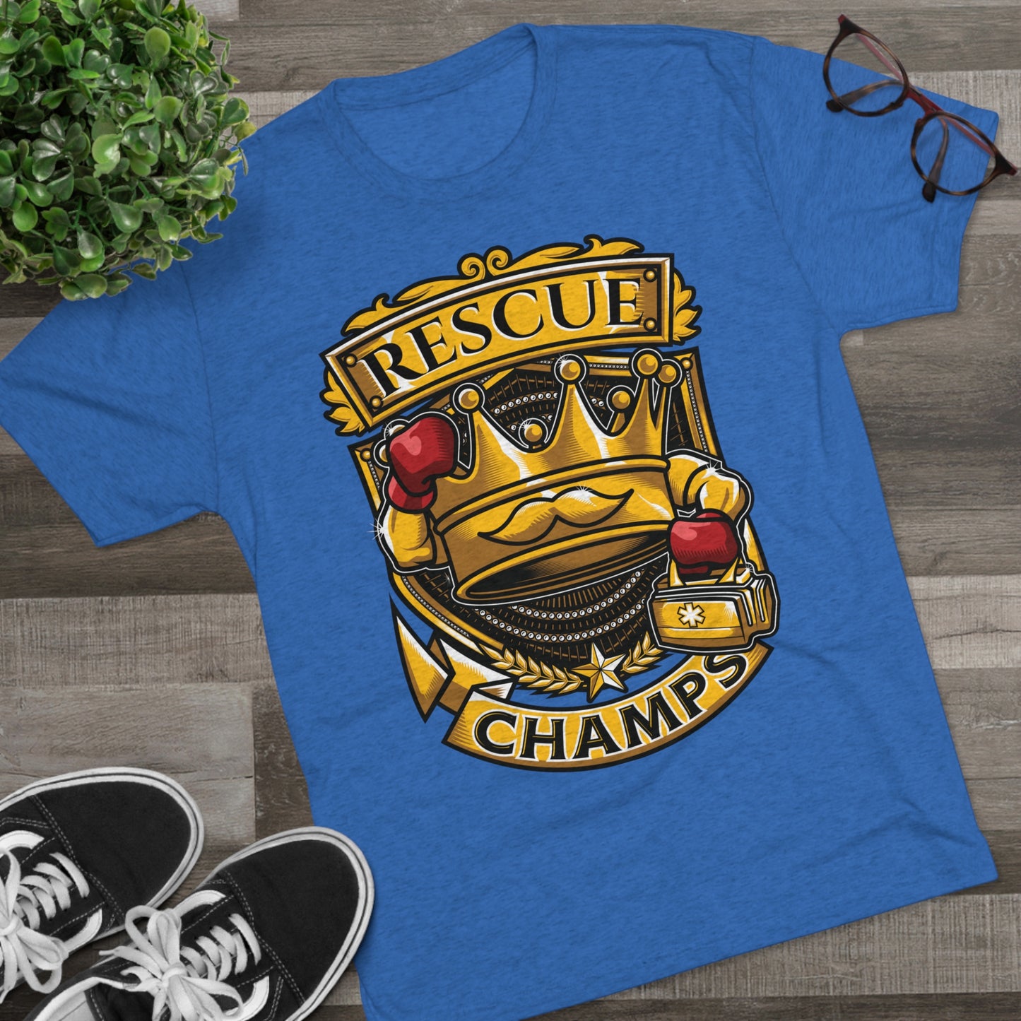 RESCUE CHAMPS  - PREMIUM SOFT - Unisex Tri-Blend Crew Tee (Next Level 6010)