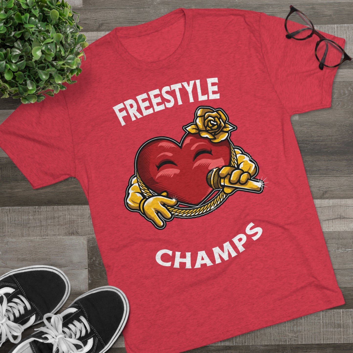 FREESTYLE CHAMPS  - PREMIUM SOFT - Unisex Tri-Blend Crew Tee (Next Level 6010)
