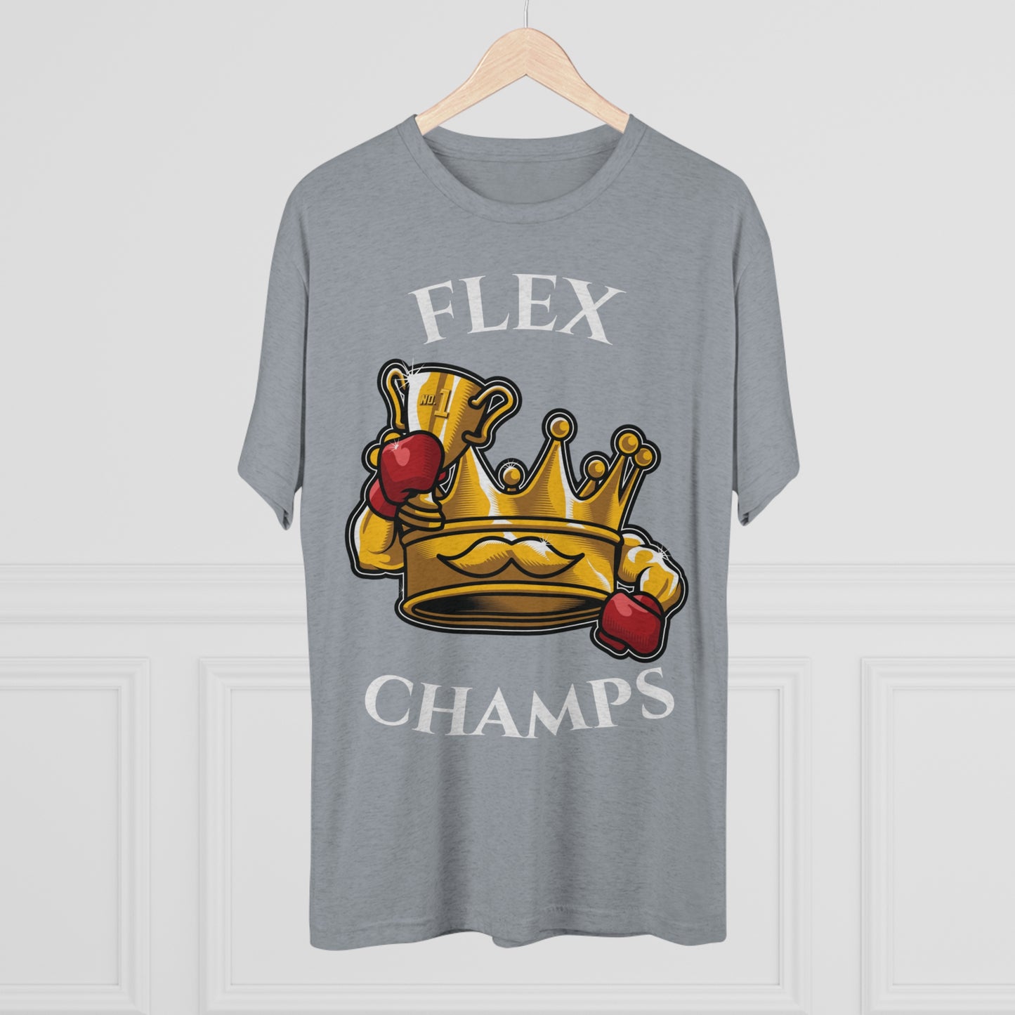 FLEX CHAMPS - PREMIUM SOFT - Unisex Tri-Blend Crew Tee (Next Level 6010)