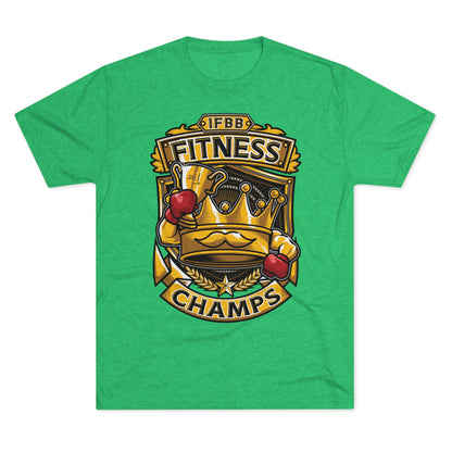 IFBB FITNESS CHAMPS  - PREMIUM SOFT - Unisex Tri-Blend Crew Tee (Next Level 6010)