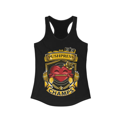 PUSHPRESS CHAMPS  - Women's Ideal Racerback Tank