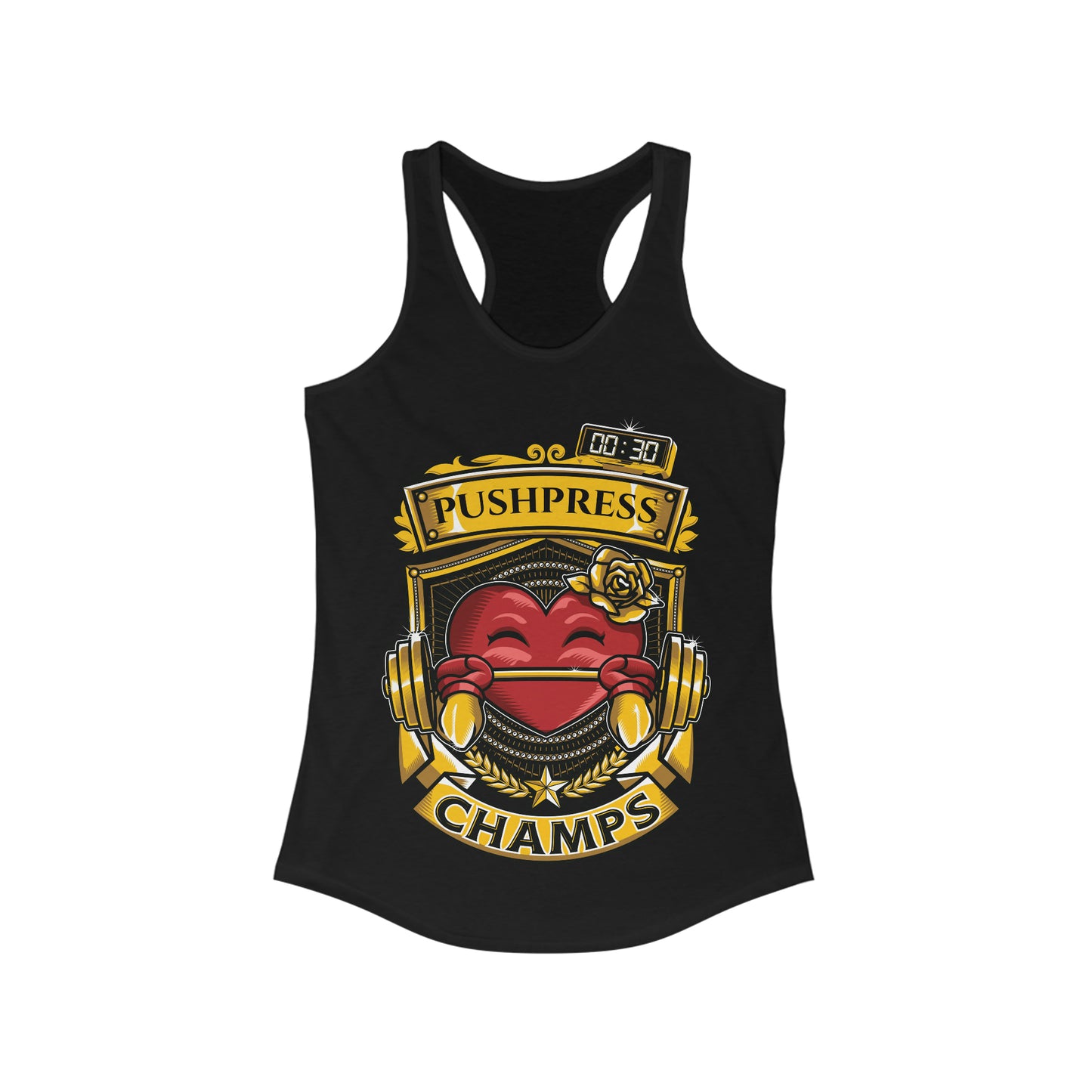 Copy of PUSHPRESS CHAMPS  - Women's Ideal Racerback Tank