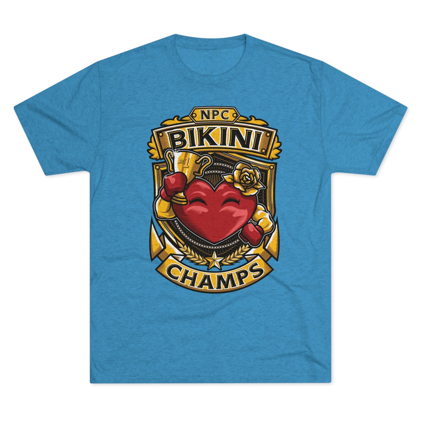 NPC BIKINI CHAMPS  - PREMIUM SOFT - Unisex Tri-Blend Crew Tee (Next Level 6010)