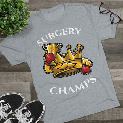SURGERY CHAMPS (Alternate Logo) - PREMIUM SOFT - Unisex Tri-Blend Crew Tee (Next Level 6010)
