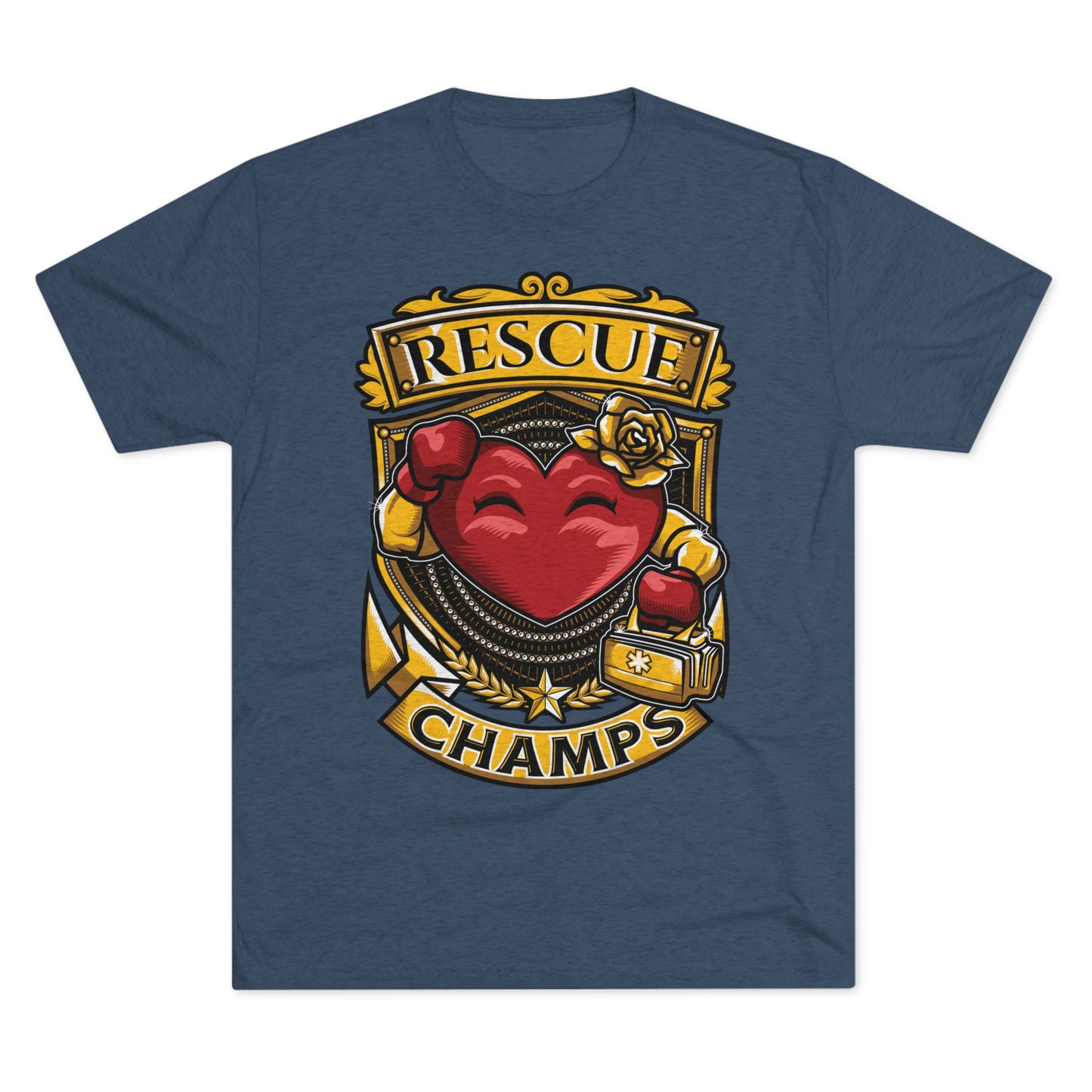 RESCUE CHAMPS  - PREMIUM SOFT - Unisex Tri-Blend Crew Tee (Next Level 6010)