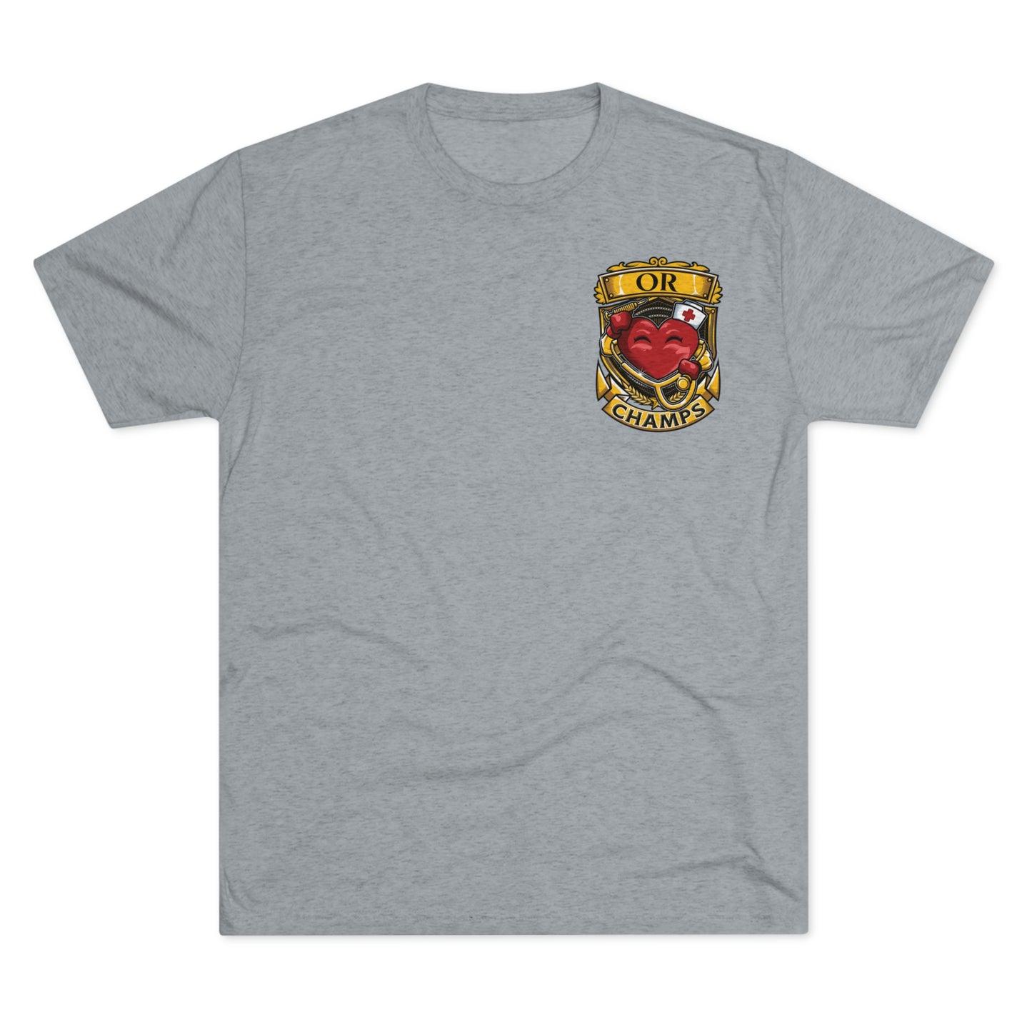 OR CHAMPS (Small Logo)  - PREMIUM SOFT - Unisex Tri-Blend Crew Tee (Next Level 6010)