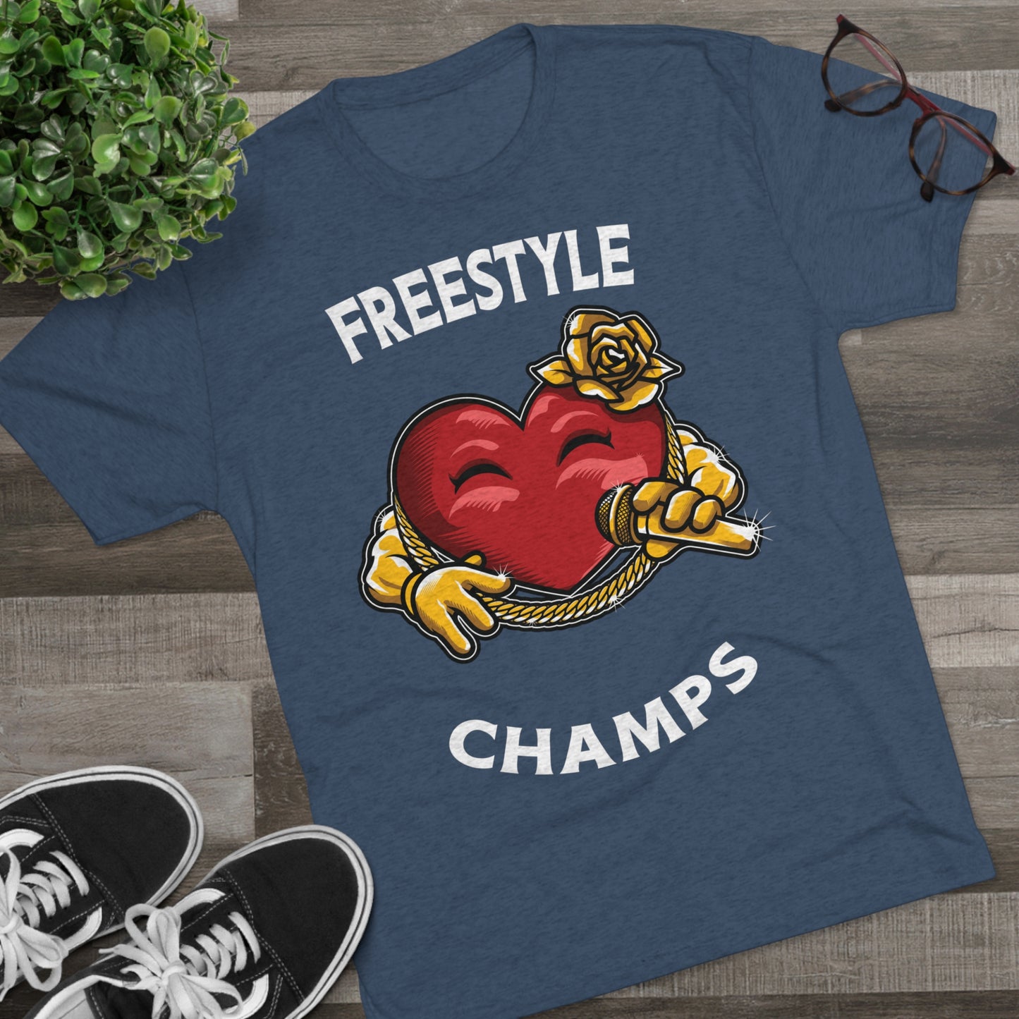 FREESTYLE CHAMPS  - PREMIUM SOFT - Unisex Tri-Blend Crew Tee (Next Level 6010)