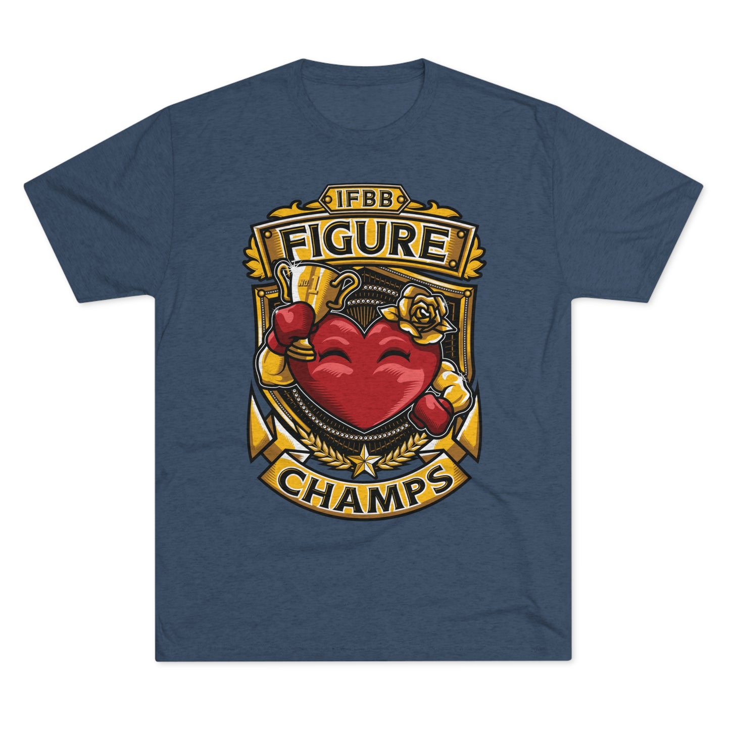 IFBB FIGURE CHAMPS  - PREMIUM SOFT - Unisex Tri-Blend Crew Tee (Next Level 6010)