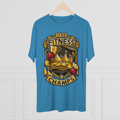 IFBB FITNESS CHAMPS  - PREMIUM SOFT - Unisex Tri-Blend Crew Tee (Next Level 6010)