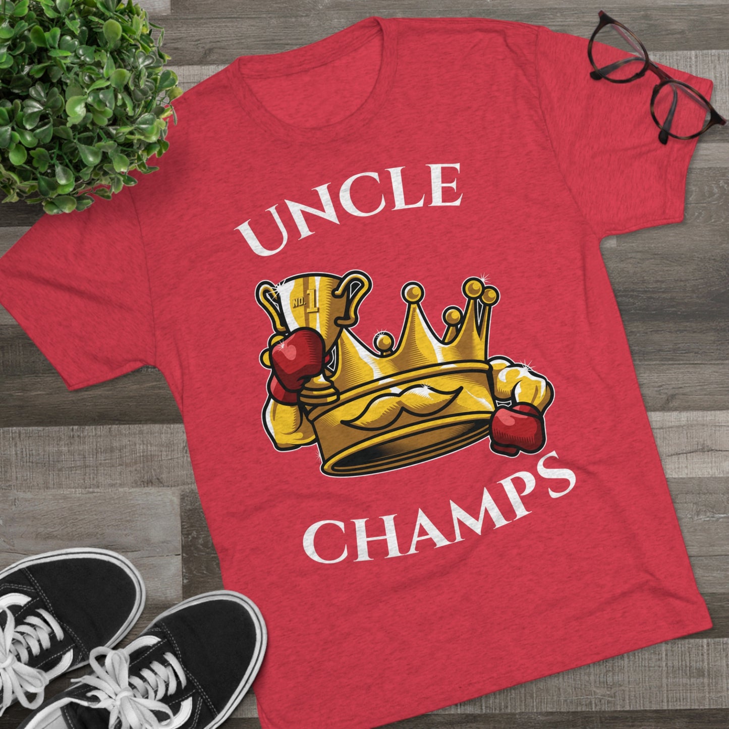 UNCLE CHAMPS  - PREMIUM SOFT - Unisex Tri-Blend Crew Tee (Next Level 6010)