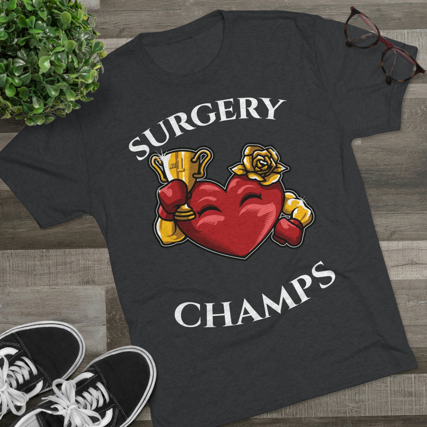 SURGERY CHAMPS (Alternate Logo)  - PREMIUM SOFT - Unisex Tri-Blend Crew Tee (Next Level 6010)